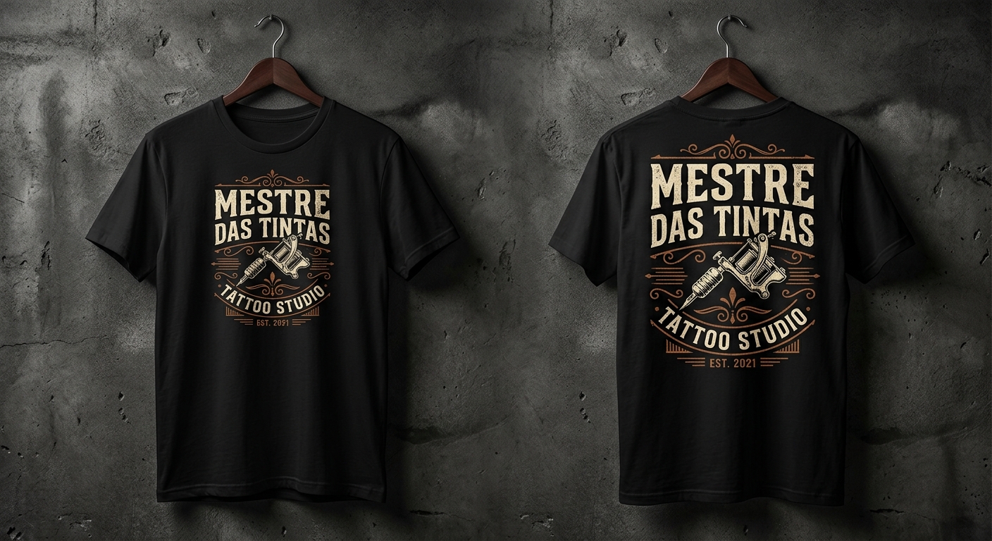 Mestre das Tintas T-shirt Mockup