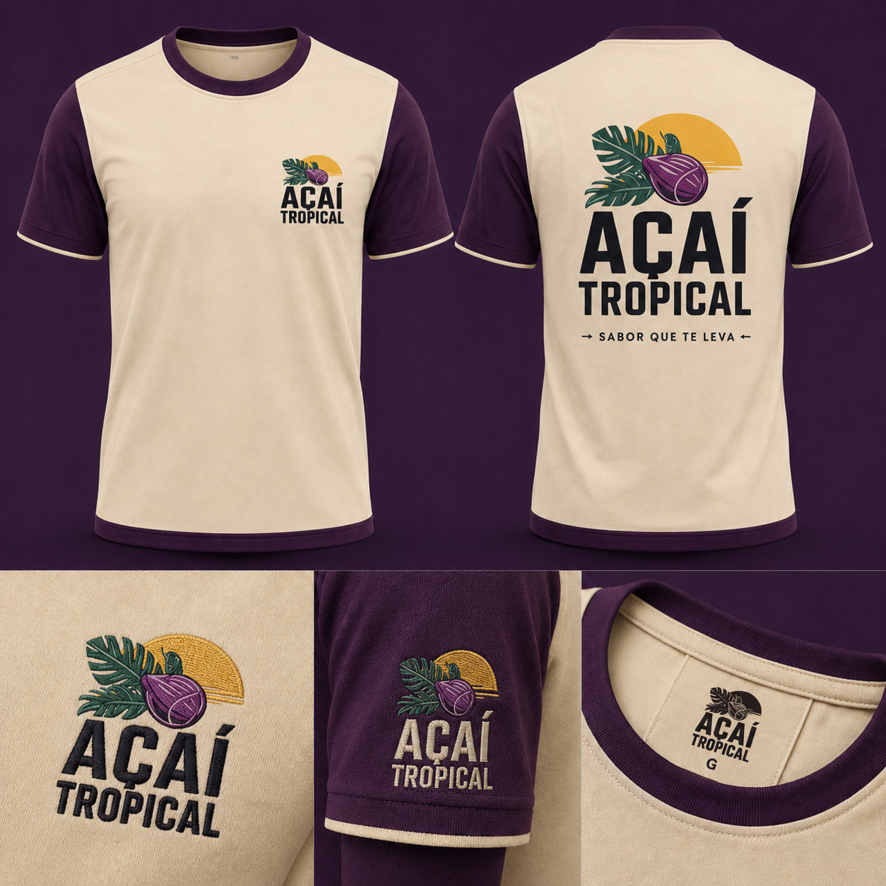 Açaí Tropical T-shirt Mockup