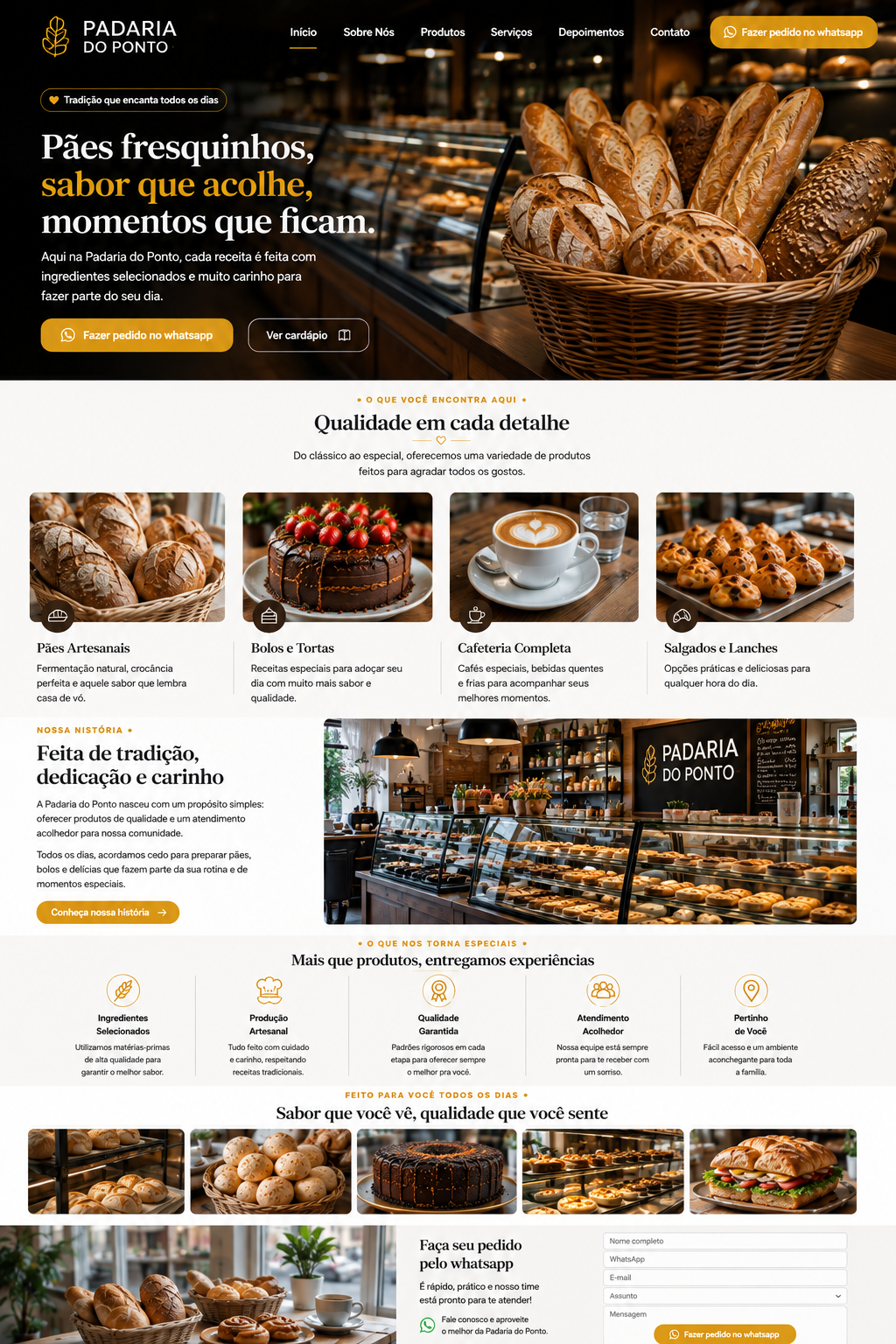 Aline Festas Landing Page Mockup