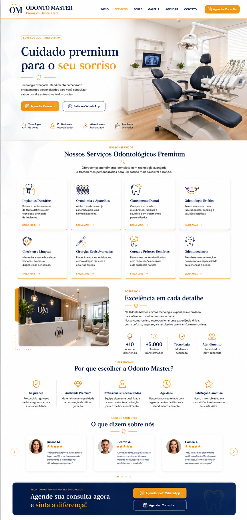 Odonto Master Site Mockup