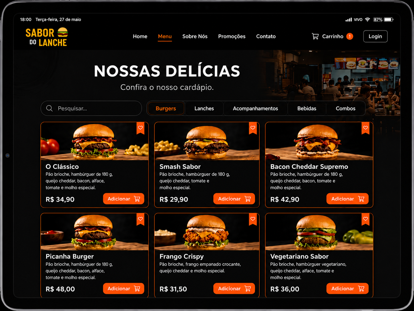 Sabor do Lanche Menu