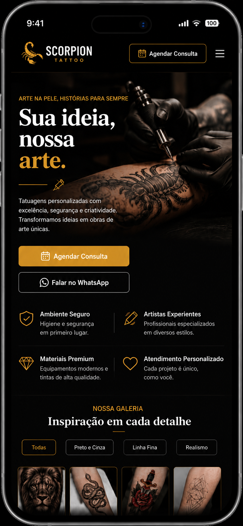 Scorpion Tattoo Mobile