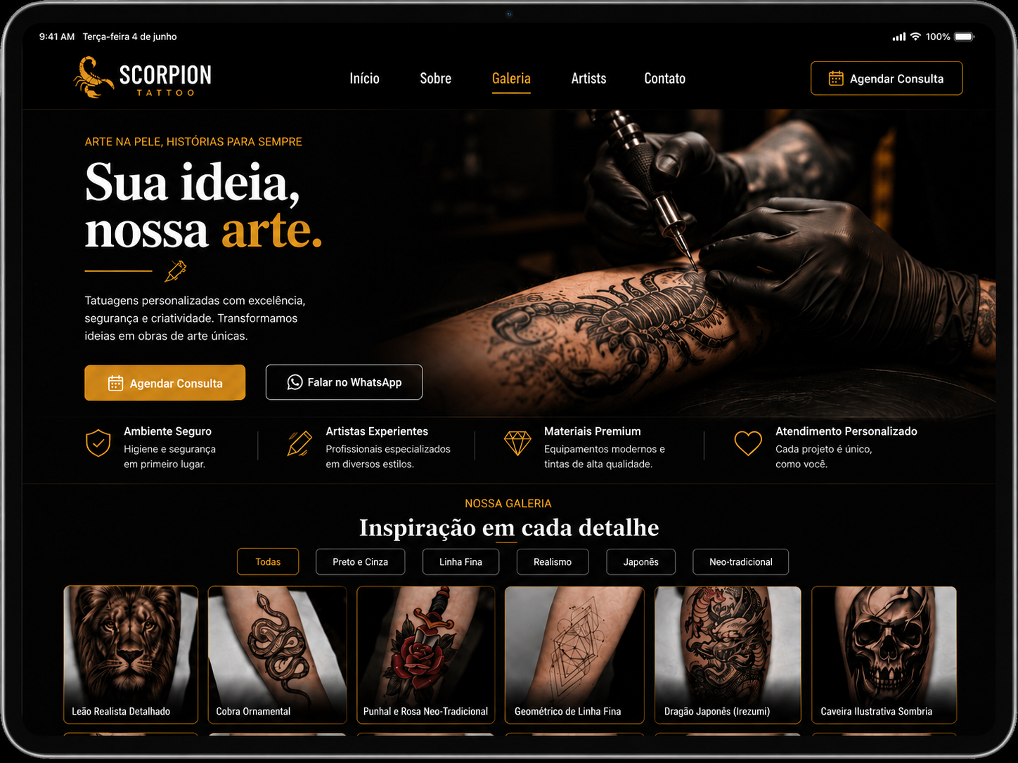 Scorpion Tattoo Portfolio