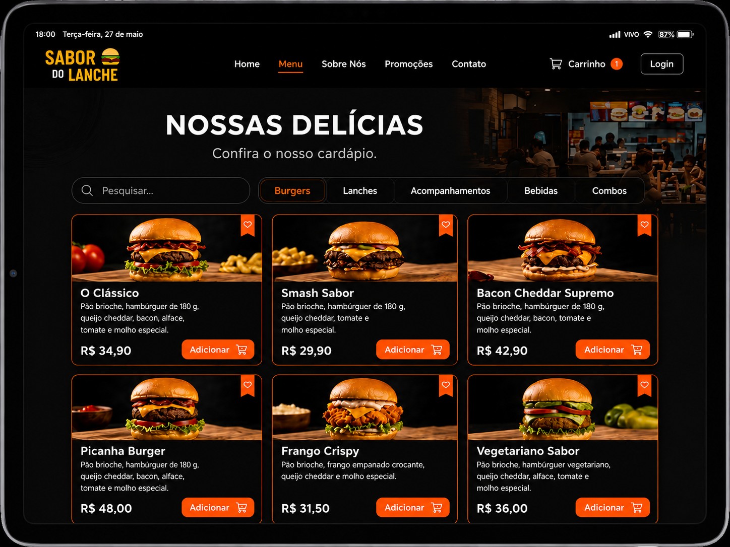 Sabor do Lanche Menu