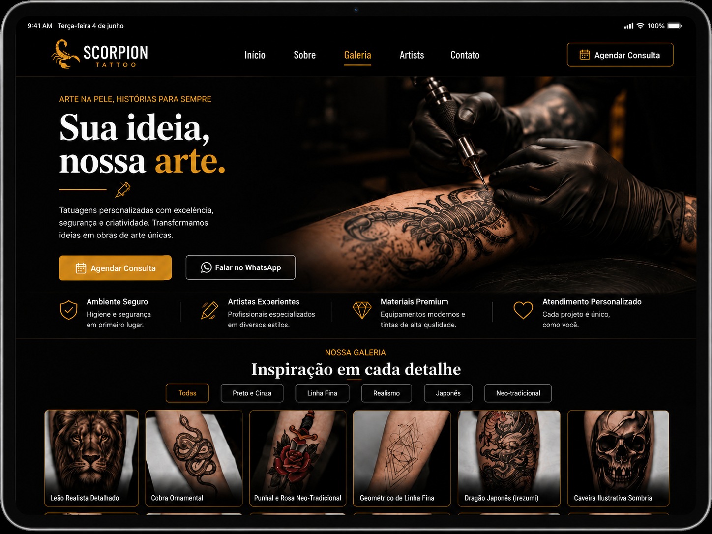 Scorpion Tattoo Portfolio
